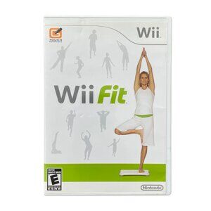 WII Fit Video Game 2007-2008 Nintendo Yoga Strength Training Aerobics VERY GOOD